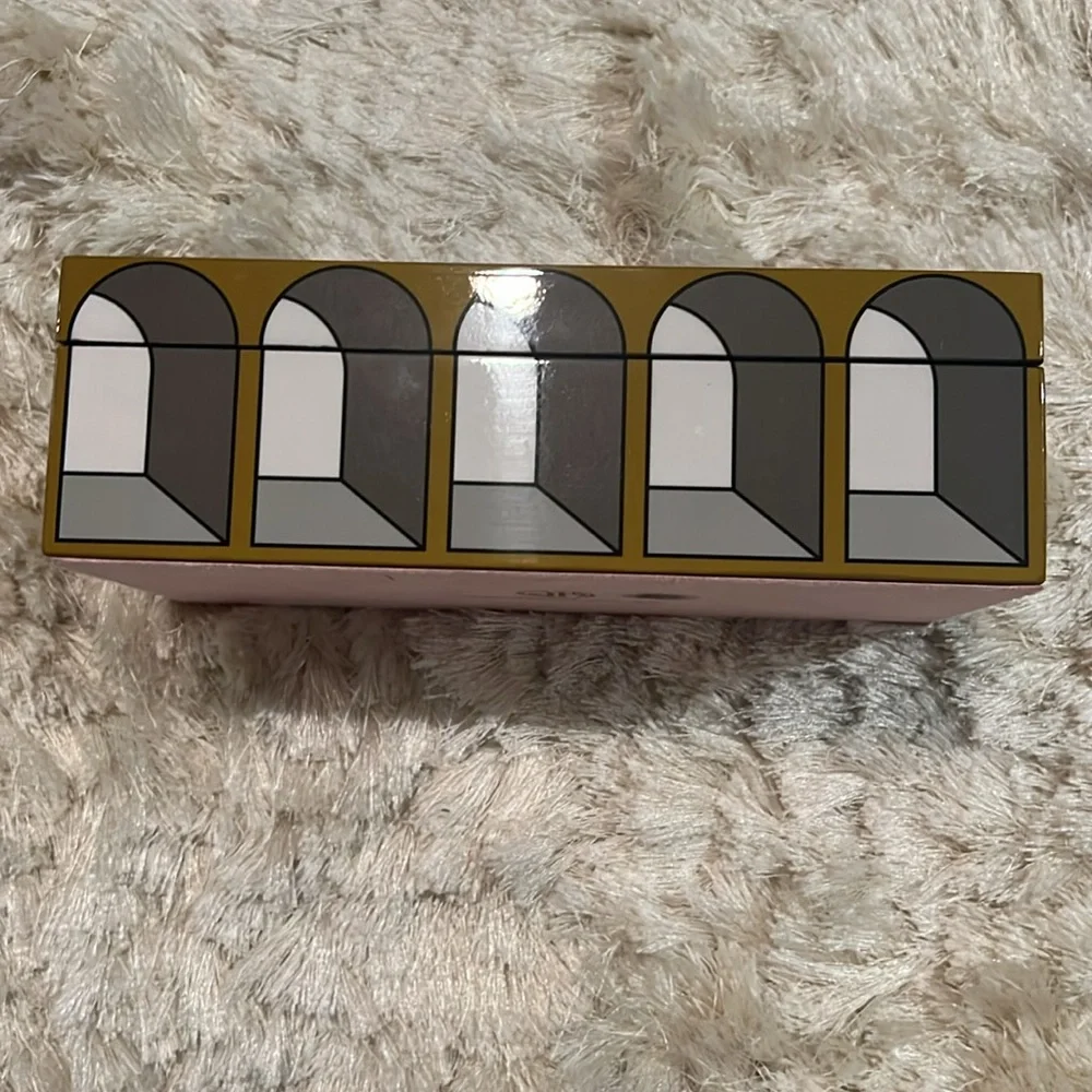 Jonathan Adler Lacquer Arcade Small Box in Gray/Yellow